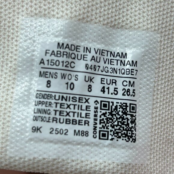 Converse Chuck Taylor All Star Lift Double Stack Lace-Up Sneaker-10 Women/8 Men - Picture 10 of 10